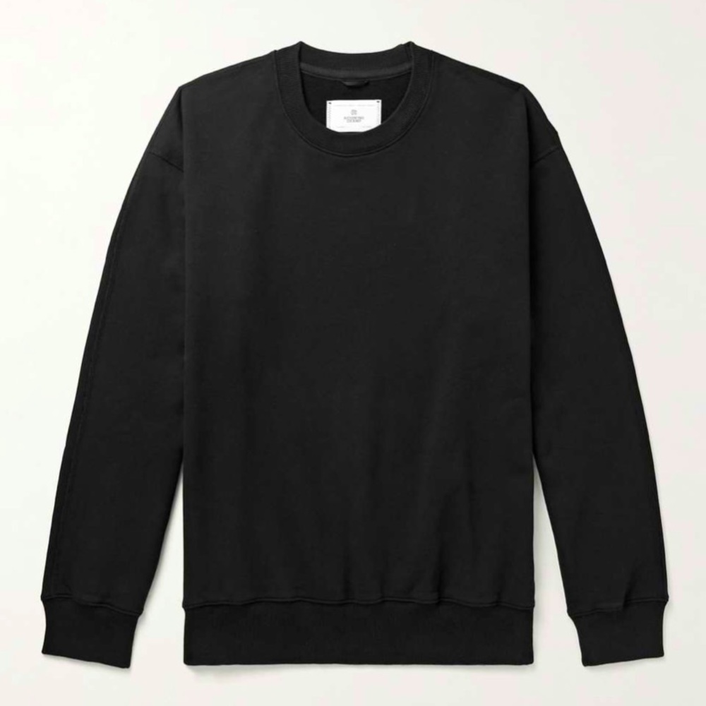 Reigning Champ Black Crewneck Sweatshirt Mens XS